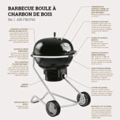 Barbecue Charbon Air F50 - Rosle* -Équipement De Barbecue barbecue charbon rosle f50 4004293250018 7