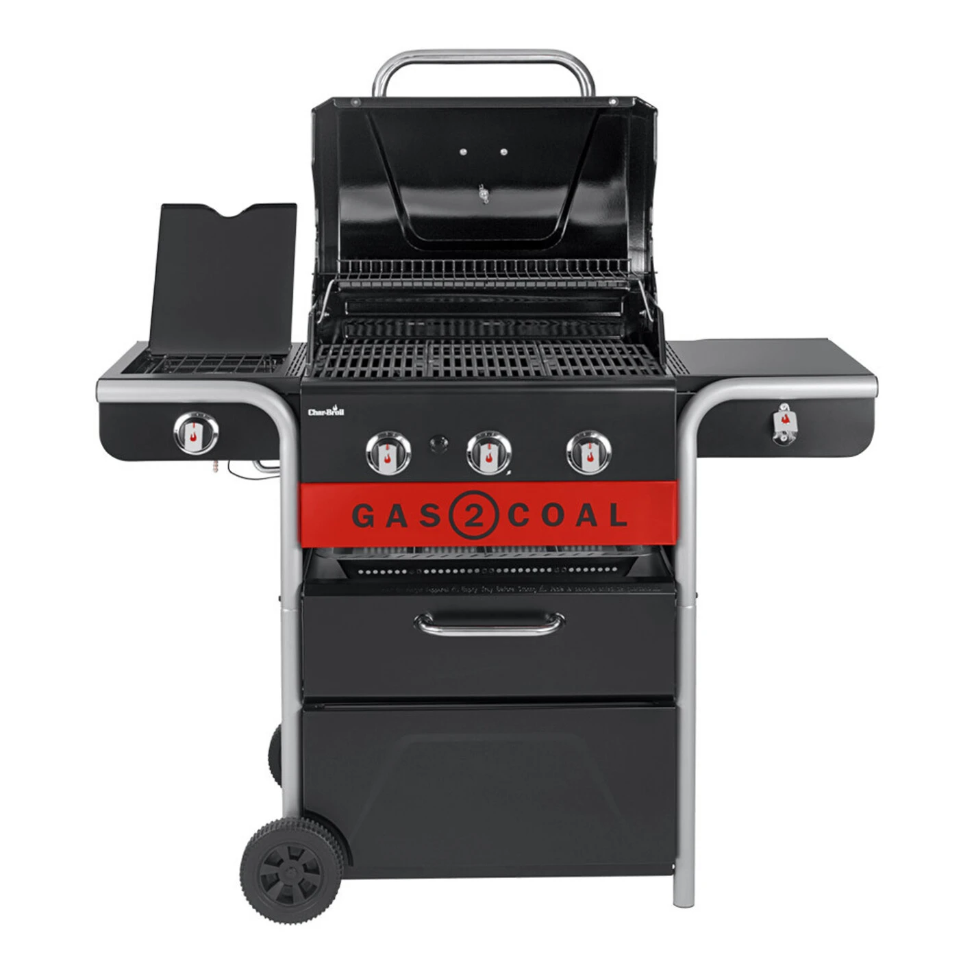 Barbecue Hybride Gaz Et Charbon De Bois Gas2Coal 2.0 330 - Char-Broil 5 Barbecue Hybride Gaz Et Charbon De Bois Gas2Coal 2.0 330 - Char-Broil – Image 3