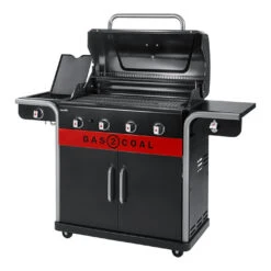 Barbecue Hybride Gaz Et Charbon Gas2Coal 440 - Char-Broil -Équipement De Barbecue barbecue gas2coal 440 hybride gaz et charbon charbroil 4260547594448 2