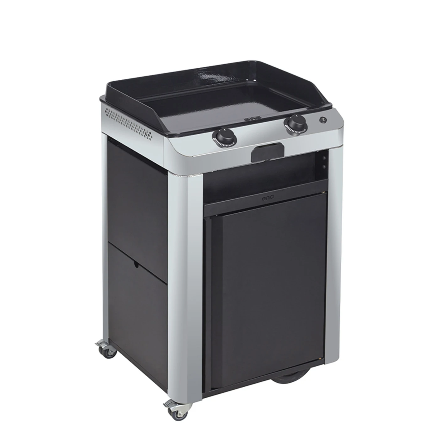 Combo Plancha Gaz Fusion 60 Inox Marin 2 Brûleurs Avec Chariot - ENO 6 Combo Plancha Gaz Fusion 60 Inox Marin 2 Brûleurs Avec Chariot - ENO – Image 4