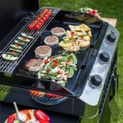 Combo Plancha Gaz Fusion 75 Inox Marin 3 Brûleurs + Chariot - ENO -Équipement De Barbecue combo fusion 75 inox eno 2020000038122 7