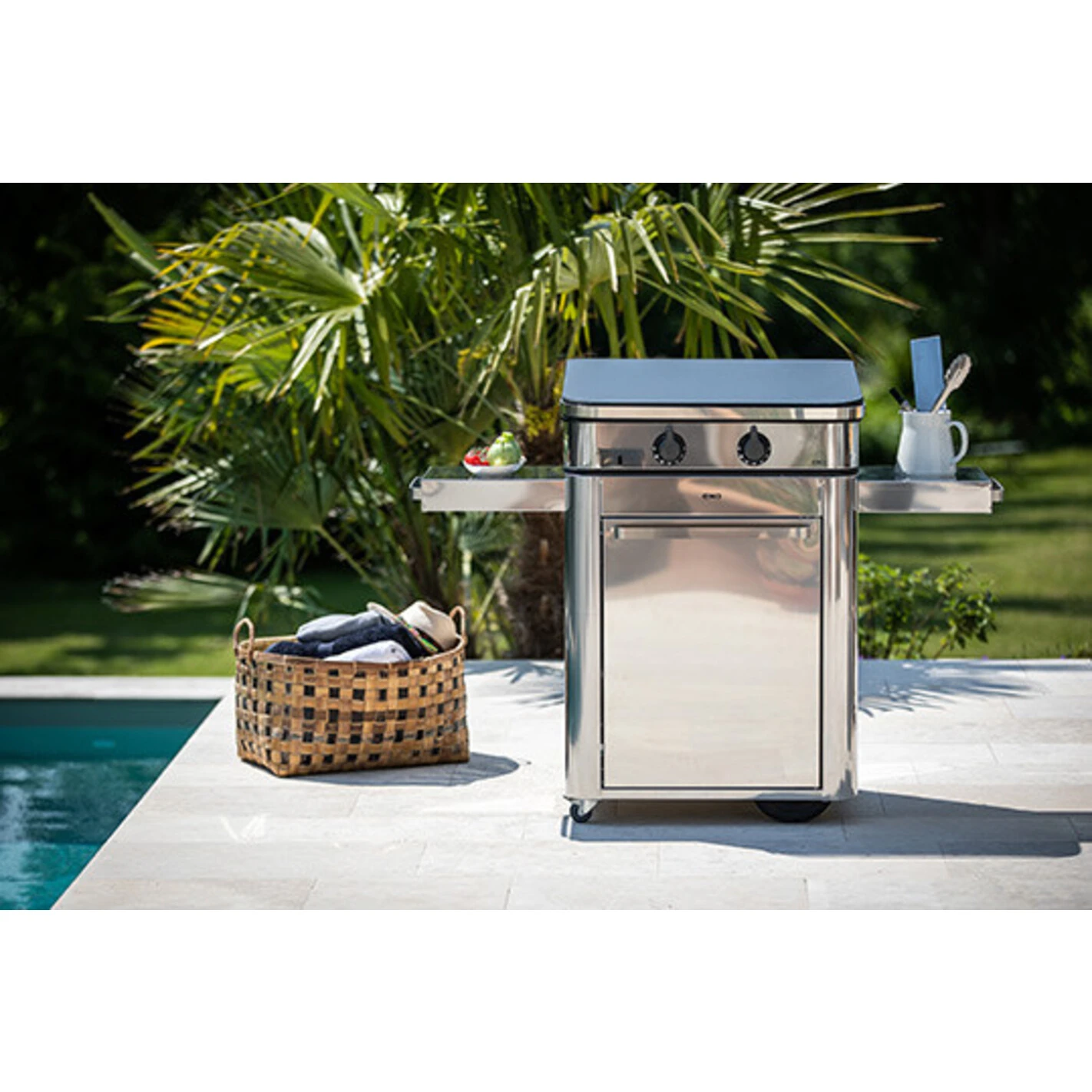 Combo Plancha Gaz Enosign 65 Inox (Chariot Et Capot) - ENO* 4 Combo Plancha Gaz Enosign 65 Inox (Chariot Et Capot) - ENO* – Image 2