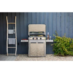Combo Plancha Gaz Enosign 80 Inox (Chariot Et Capot) - ENO* 11 Combo Plancha Gaz Enosign 80 Inox (Chariot Et Capot) - ENO* -Équipement De Barbecue combo plancha enosign 80 inox capot eno 3224780040033 3
