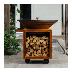 Couvercle Pour Brasero 100 Cm - Ofyr -Équipement De Barbecue couvercle protection acier Ofyr 7430440799753 2