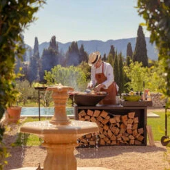 Brasero OFYR Island Noir 85 Céramique Gris Foncé + Housse -Équipement De Barbecue island noir 85 100 ceramique gris fonce 2020000019978 2