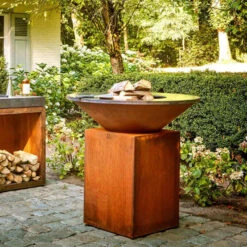 Brasero Corten Classic 100 - Ofyr -Équipement De Barbecue ofyr classic brasero plancha corten 3291081336219 4