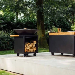 Brasero Plancha Classic Storage Pro 100 Noir + Housse - Ofyr -Équipement De Barbecue ofyr classic storage 100 pro noir 2020000021971 3