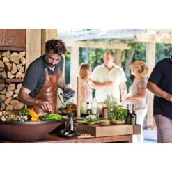 Brasero Plancha OFYR Island 100 En Corten + Plan De Travail Teck -Équipement De Barbecue ofyr island 100 brasero plancha 7430440898821 3