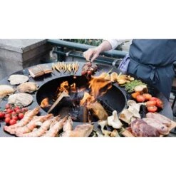 Brasero Plancha OFYR Island 100 En Corten + Plan De Travail Teck -Équipement De Barbecue ofyr island 100 brasero plancha 7430440898821 7