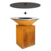 Pack Brasero Classic 100 Corten + Couvercle - OFYR -Équipement De Barbecue pack brasero plancha classic 100 corten couvercle 2020000033660