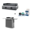PACK Combo Plancha Gaz Modern 60 Acier Gris / Noir + Chariot + Kit De Nettoyage - Forge Adour -Équipement De Barbecue pack combo modern 60 gaz 2020000034766