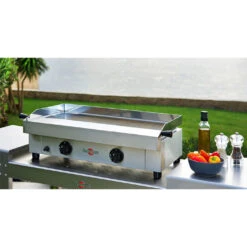 Pack Plancha Gaz Saveur 64 Cm + Desserte Plein Air - Krampouz -Équipement De Barbecue pack saveur 64 cm chariot plein air 2020000031468 3