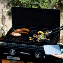 Plancha Gaz Blue Flame LXD Twin + Couvercle - Campingaz -Équipement De Barbecue plancha gaz blue flame lxd twin campingaz 3138522119416 3