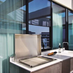 Plancha Gaz Encastrable Oasi 80 Mix Lisse Rainurée - Planet 11 Plancha Gaz Encastrable Oasi 80 Mix Lisse Rainurée - Planet -Équipement De Barbecue plancha inox gaz oasi 80 mix rainuree lisse planet 8033945789084 4