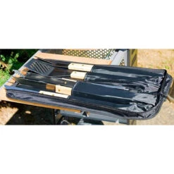 Set 5 Ustensiles Bambou Pour Barbecue Avec Sacoche - Campingaz -Équipement De Barbecue sacoche 5 ustensiles bambou 3138522058296 2