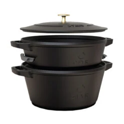 Set De 2 Cocottes En Fonte Staub Empilables - Ofyr